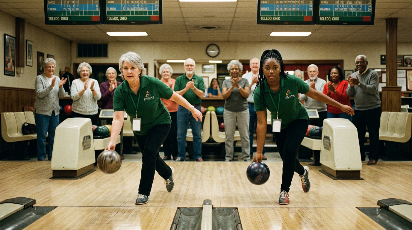 Reliance clients at Bowling Nights